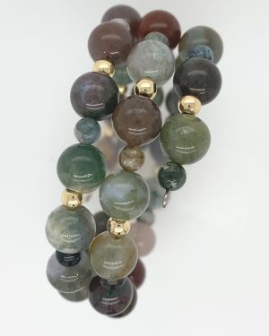 Farrah IA – Multilayered Bracelet in Indian Agate Stones