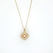 Diana – Gold Necklace with Diamond Shaped Pendant