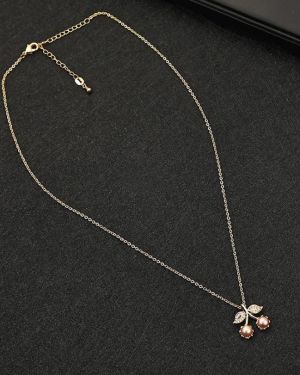 Cherie –  Gold Necklace with Cherry Shaped Pendant