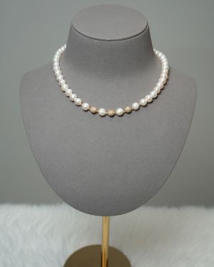 Marie – One Layer Pearl Necklace