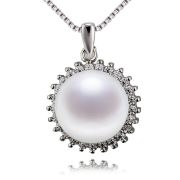 Kae – Sterling Silver Necklace with Fresh Water Pearl Pendant