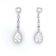 Vandana – Teardrop Crystal Earrings