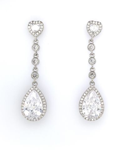 Vandana – Teardrop Crystal Earrings