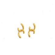 Aileen – Gold Half Eight Earrings