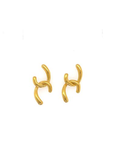 Aileen – Gold Half Eight Earrings