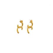 Aileen – Gold Half Eight Earrings