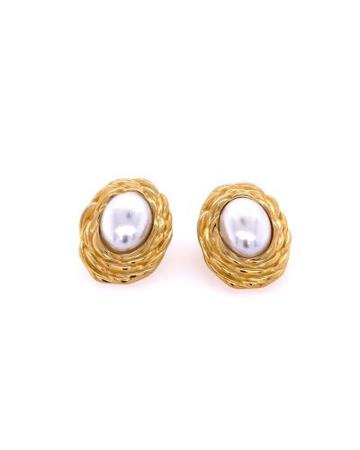 Olivia – Gold Mega Stud Earrings