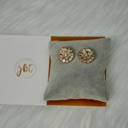 Camille – Gold Freshwater pearls with Tourmaline Semi-Precious Stone