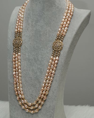 Fallon – Gold Freshwater Baroque Pearl Set