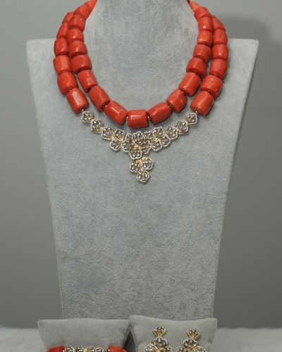 Zeenah – Coral Elegance Jewelry Set