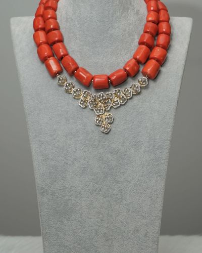 Zeenah – Coral Elegance Jewelry Set