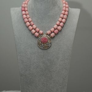 Shalewa  – Pink Coral Jewelry Set