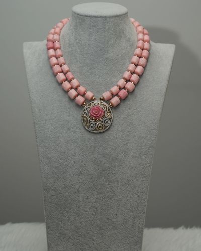 Shalewa  – Pink Coral Jewelry Set
