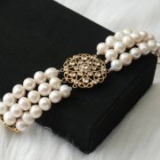 Kim – 3Layers Freshwater Pearl Bracelet